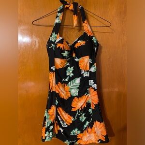 Floral Vintage Swimsuit